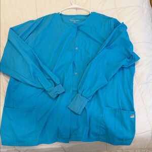 Butter-soft Scrub Work Jacket - Lightweight Snap Front